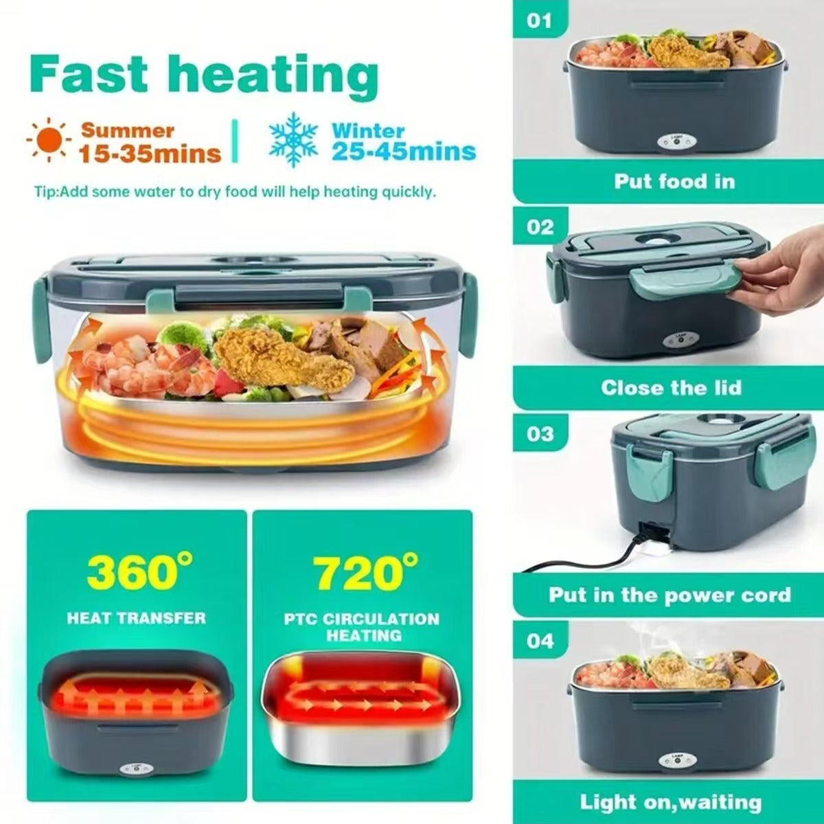 Adult Electric Heated Lunchbox