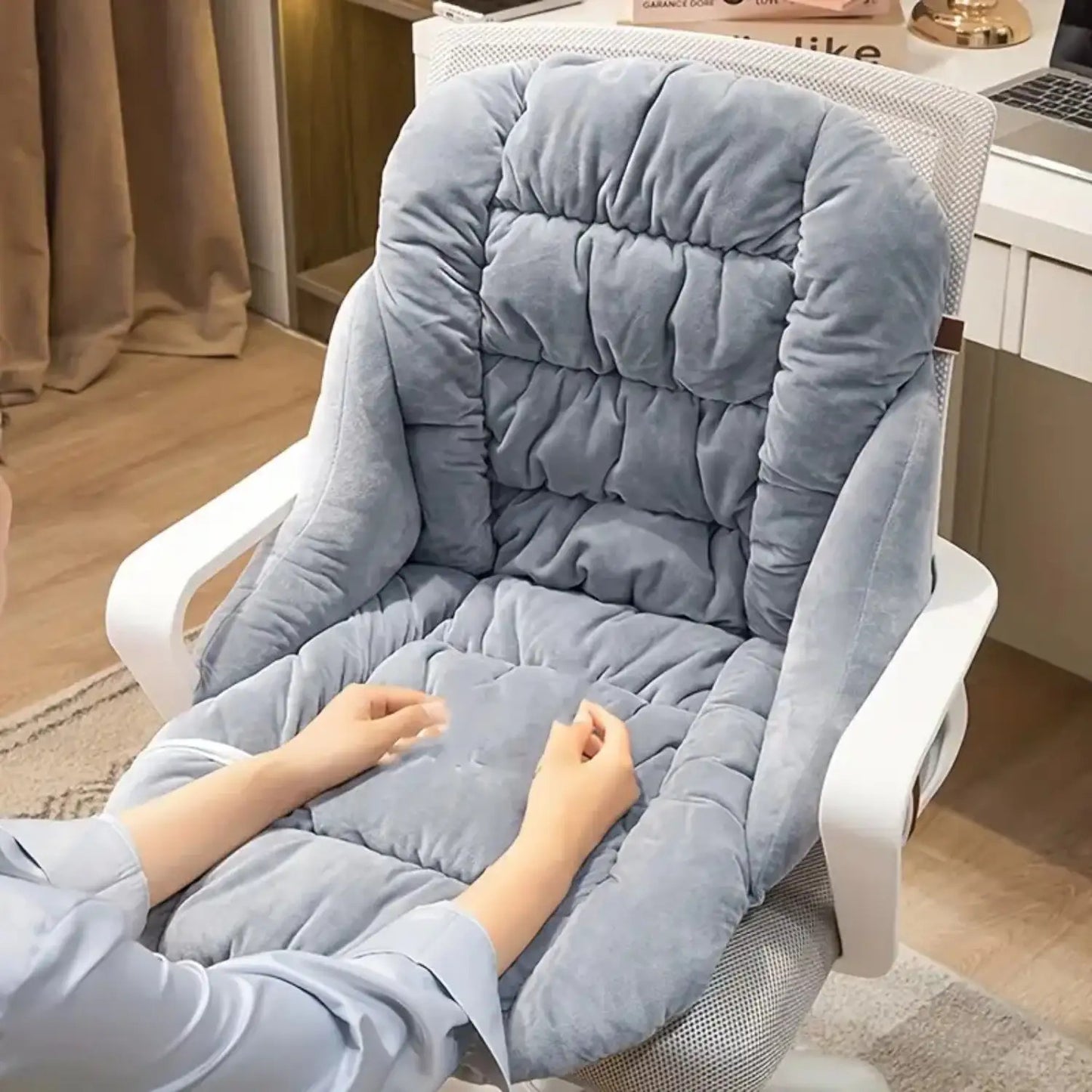 Ergonomic Office Chair Cushion with Integrated Backrest