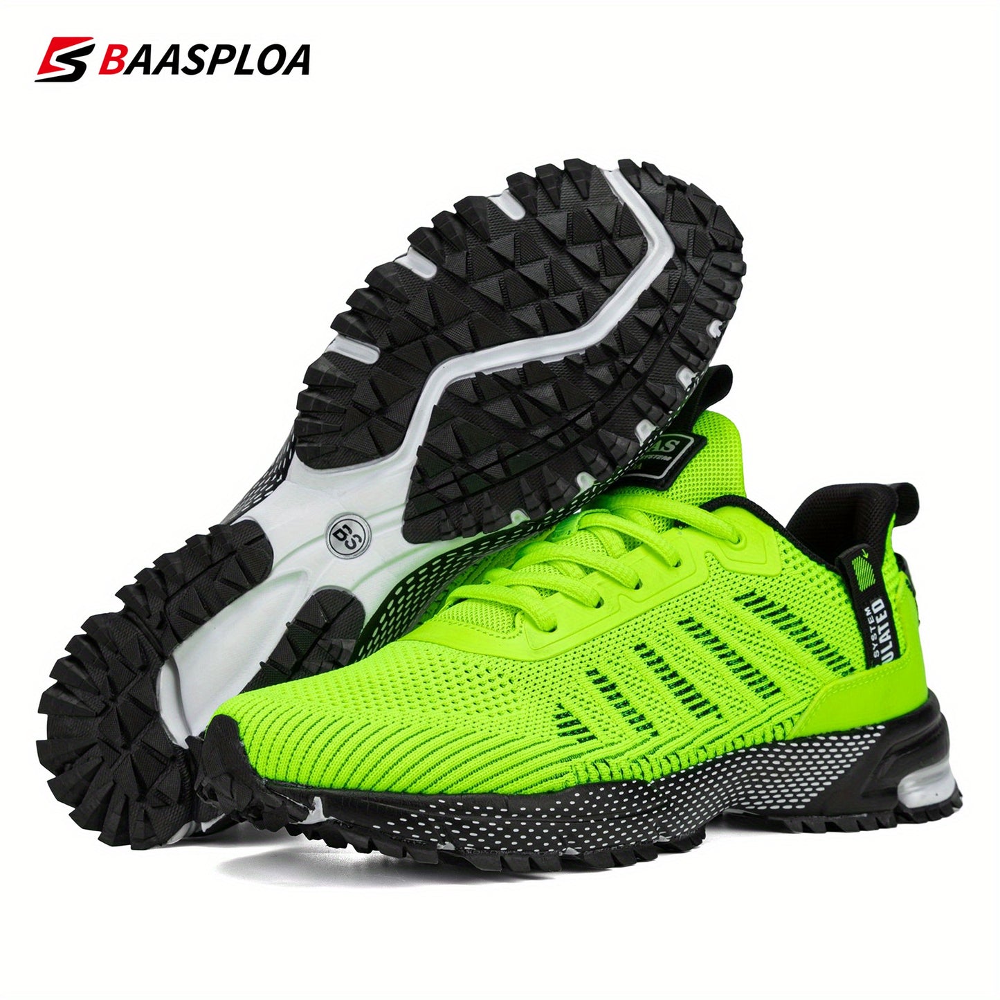 Men's casual sports shoes knitted fabric breathable