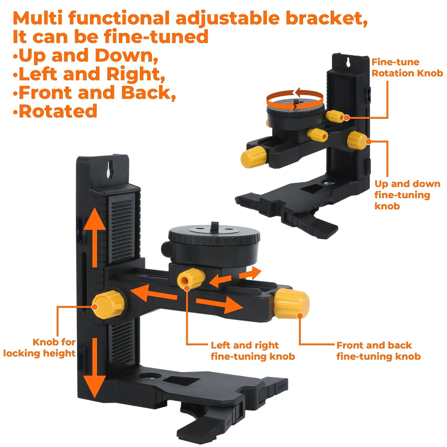 Multi-Functional L-Shaped Magnetic Level Bracket