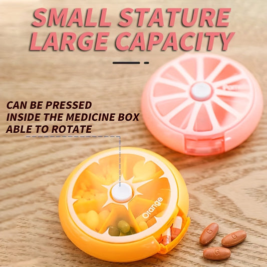 10pcs Weekly 7-Day Pill Box Round