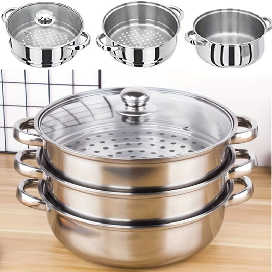 Large Capacity Stainless Steel Steamer