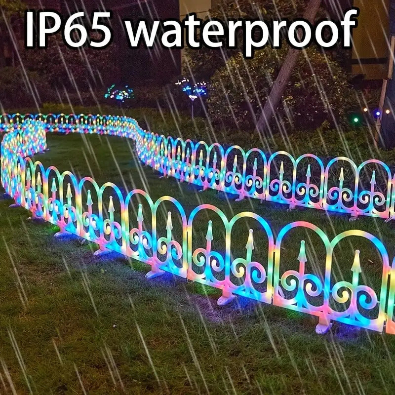 8pcs Outdoor Solar Fence Lights