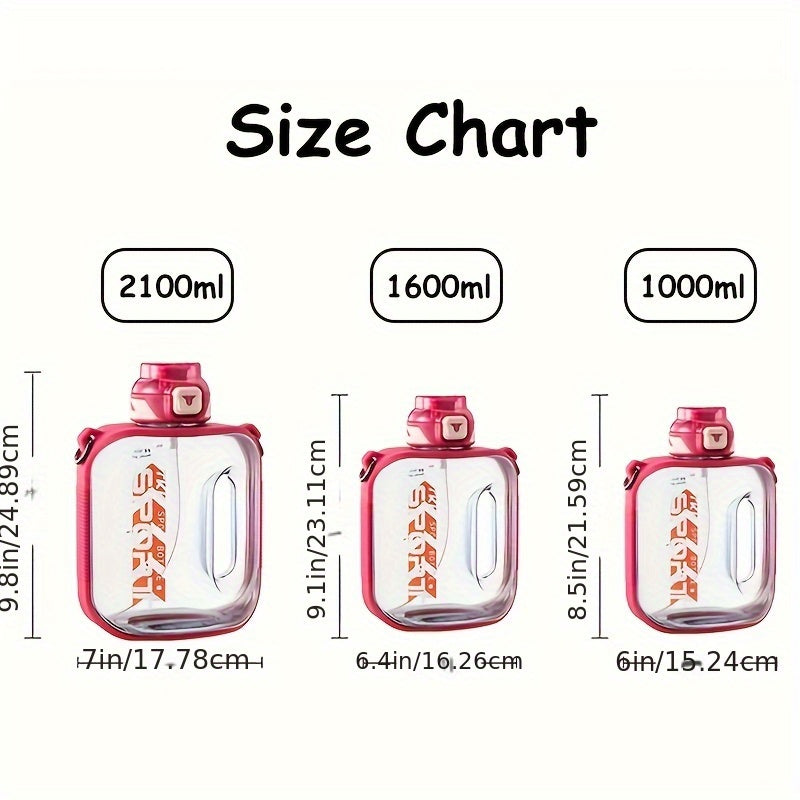 1pc Leakproof Sports Water Bottle Jug