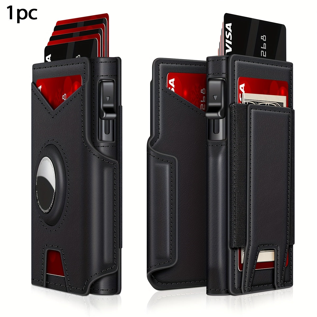 1pc Men'S Bifold Minimalist Smart Wallet