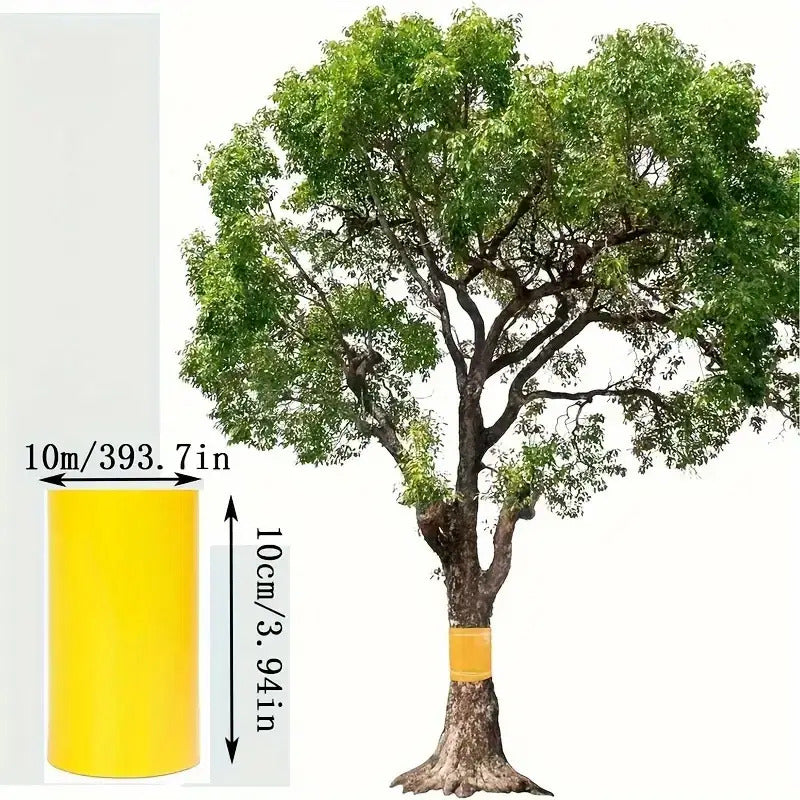1 Roll Bright Yellow Self-Adhesive Tree Tape