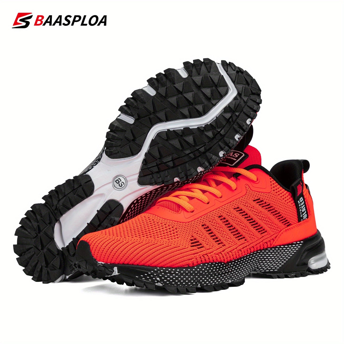 Men's casual sports shoes knitted fabric breathable