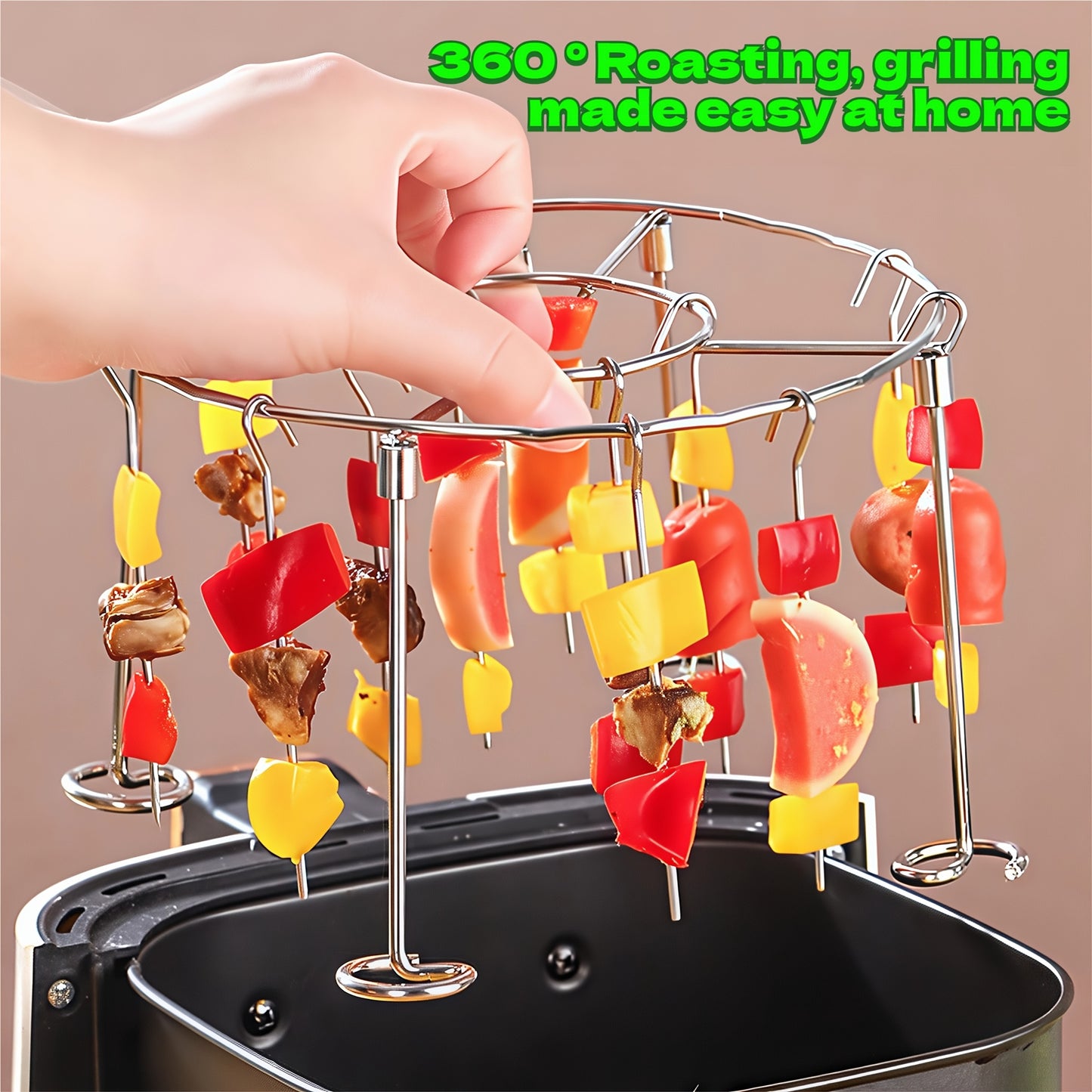 304 stainless steel vertical grill+skewer
