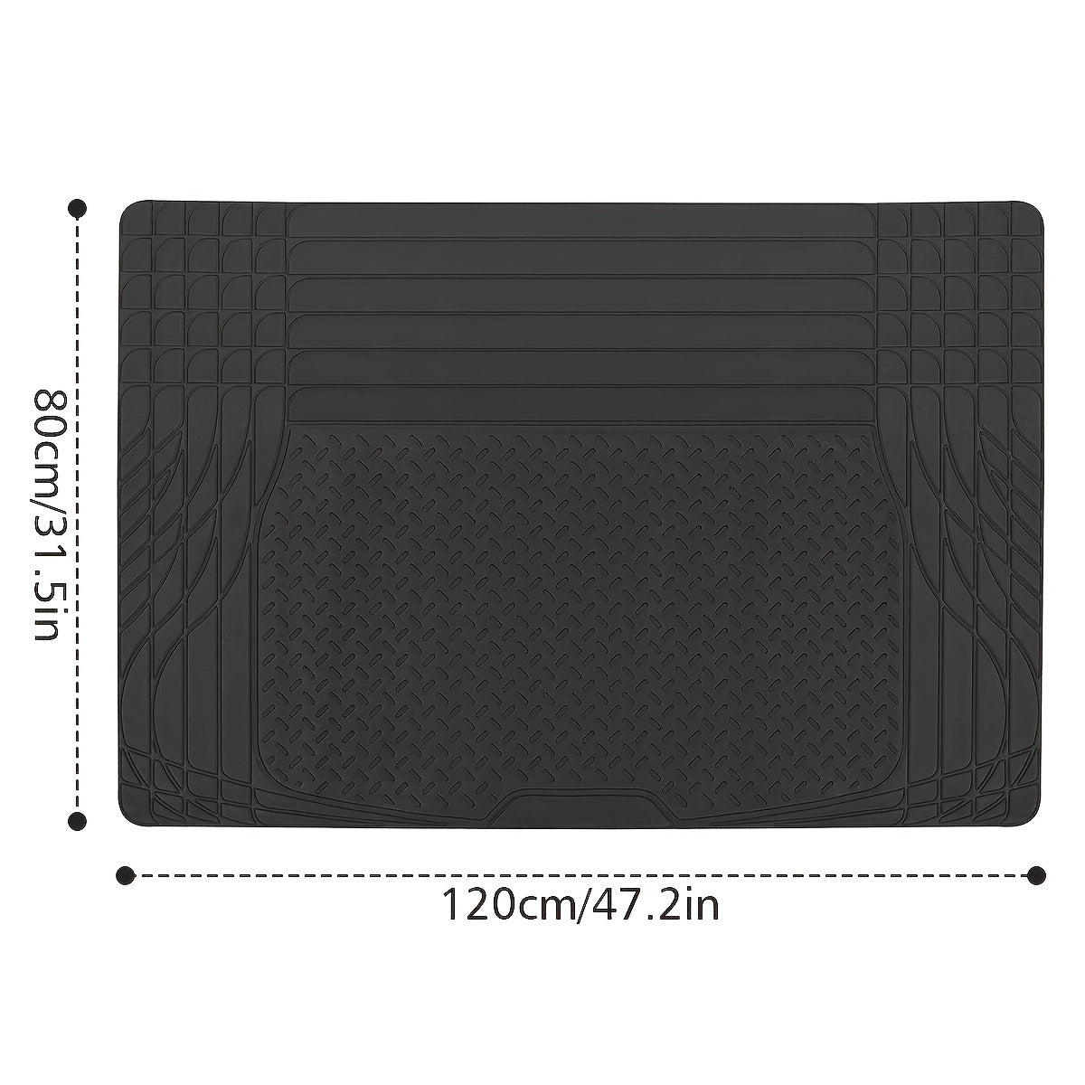 All-Weather PVC Car Trunk Mat 47.2"x31.5" Waterproof