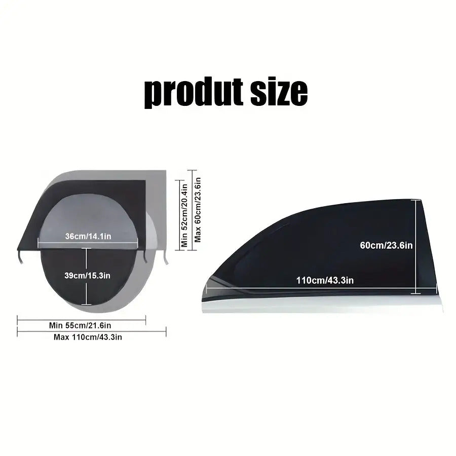 Car Privacy Screen with Zipper