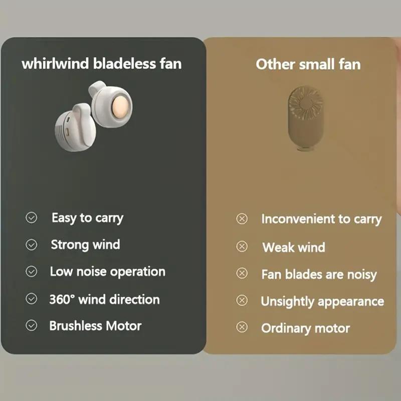 Portable Silent Mini Bladeless Electric Fan