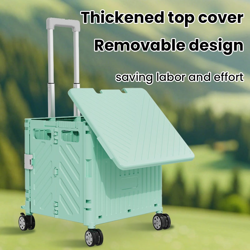 Thickened Load-Bearing Foldable Utility Cart with Wheels
