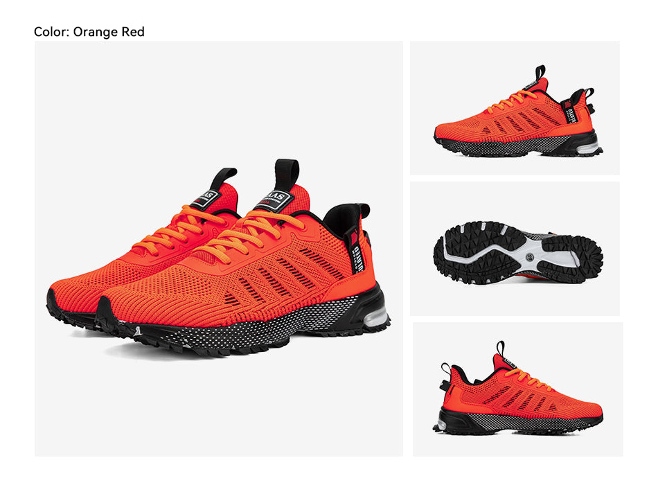 Men's casual sports shoes knitted fabric breathable