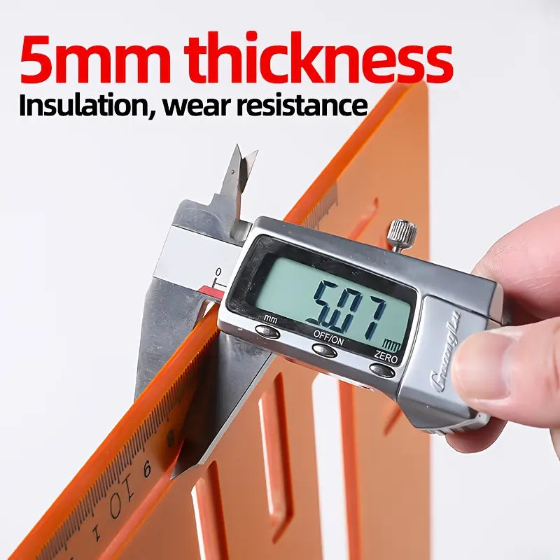 1pc universal cutting machine base plate kit, suitable for woodworking circular saws, with laser scale and adjustable positioning rail, woodworking auxiliary tool.