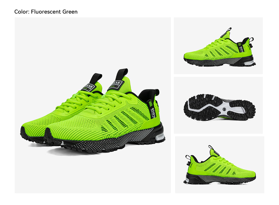 Men's casual sports shoes knitted fabric breathable