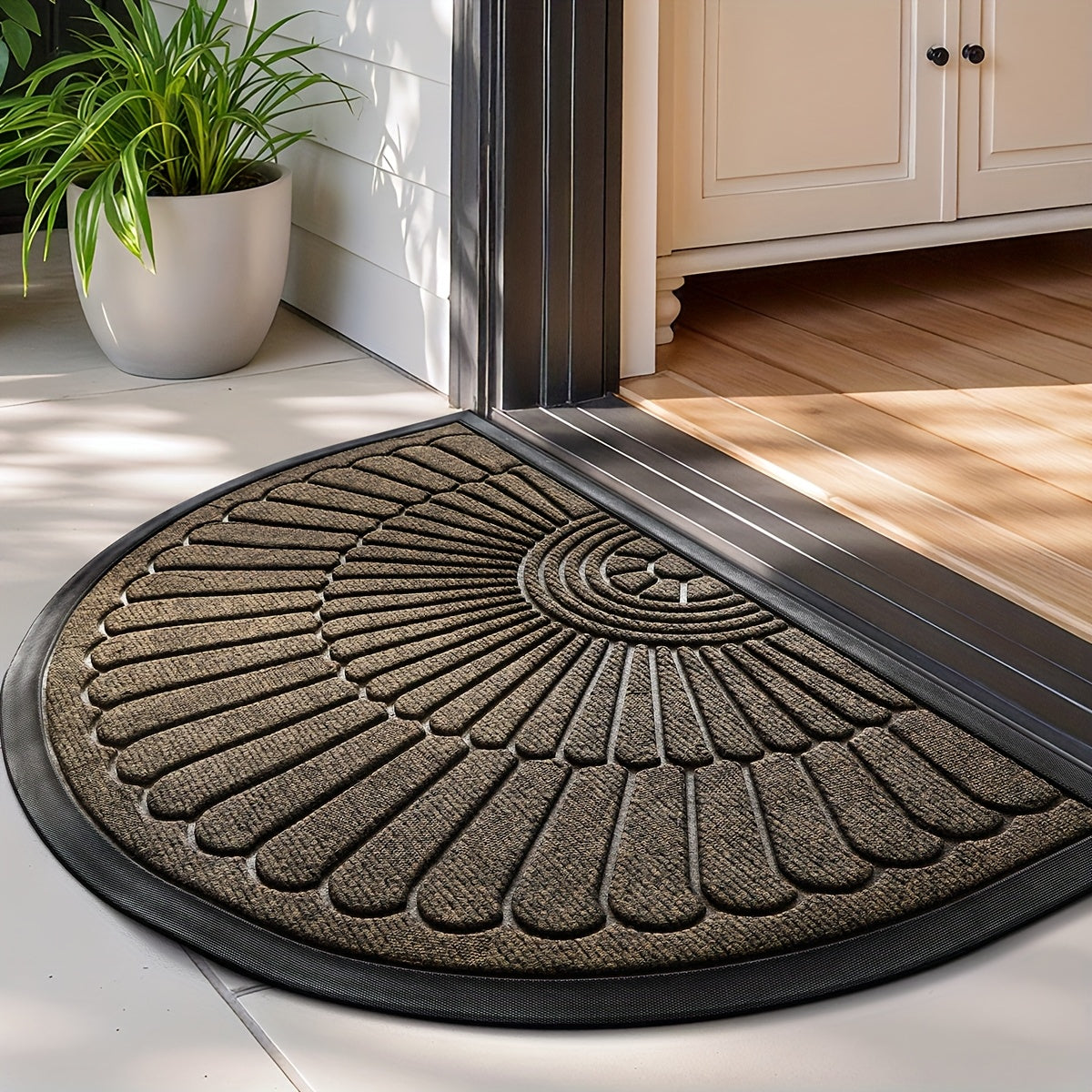 1pc Half Round Door Mat