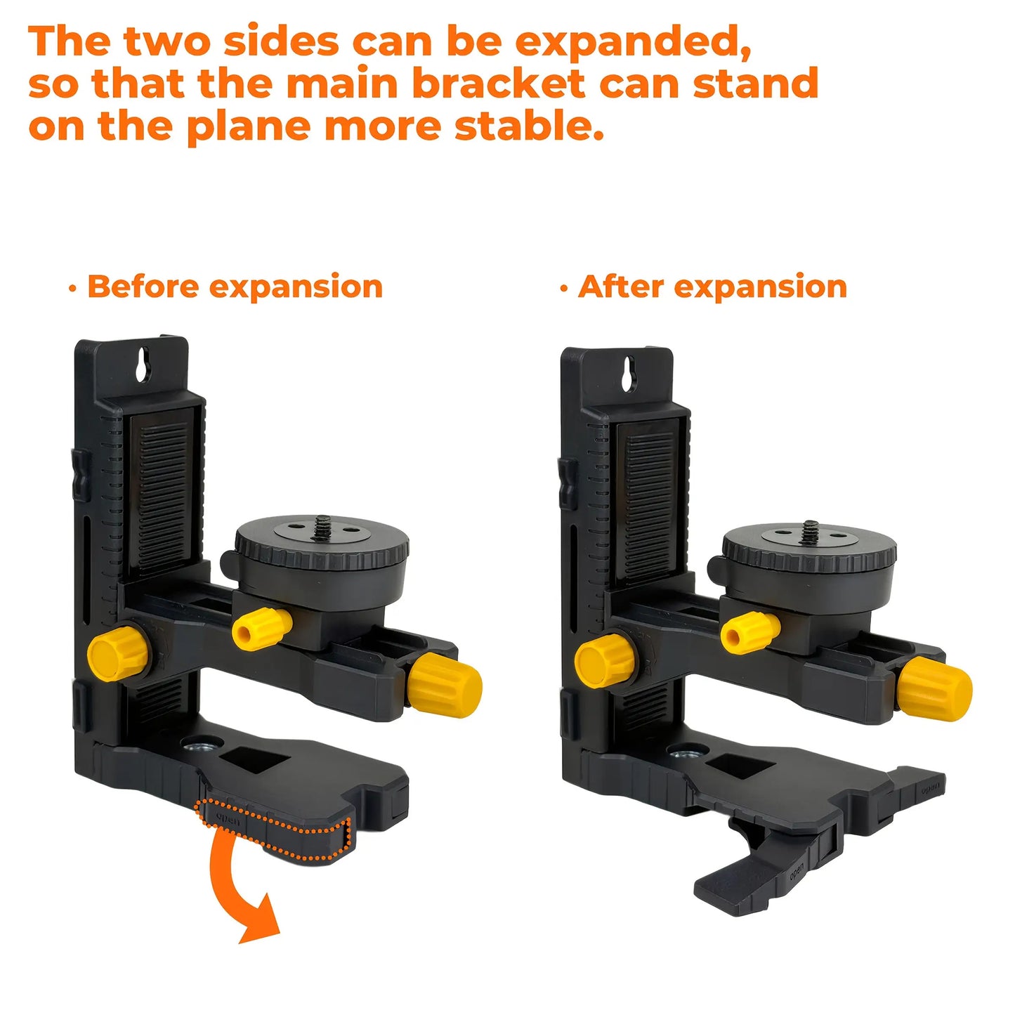 Multi-Functional L-Shaped Magnetic Level Bracket