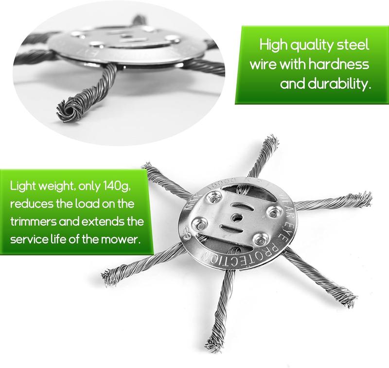 6-inch Steel Wire Grass Trimmer Head
