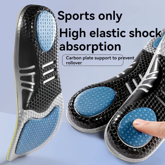 Silicone Sports Insoles - Shock Absorption、Comfortable Cushioning，With arch support