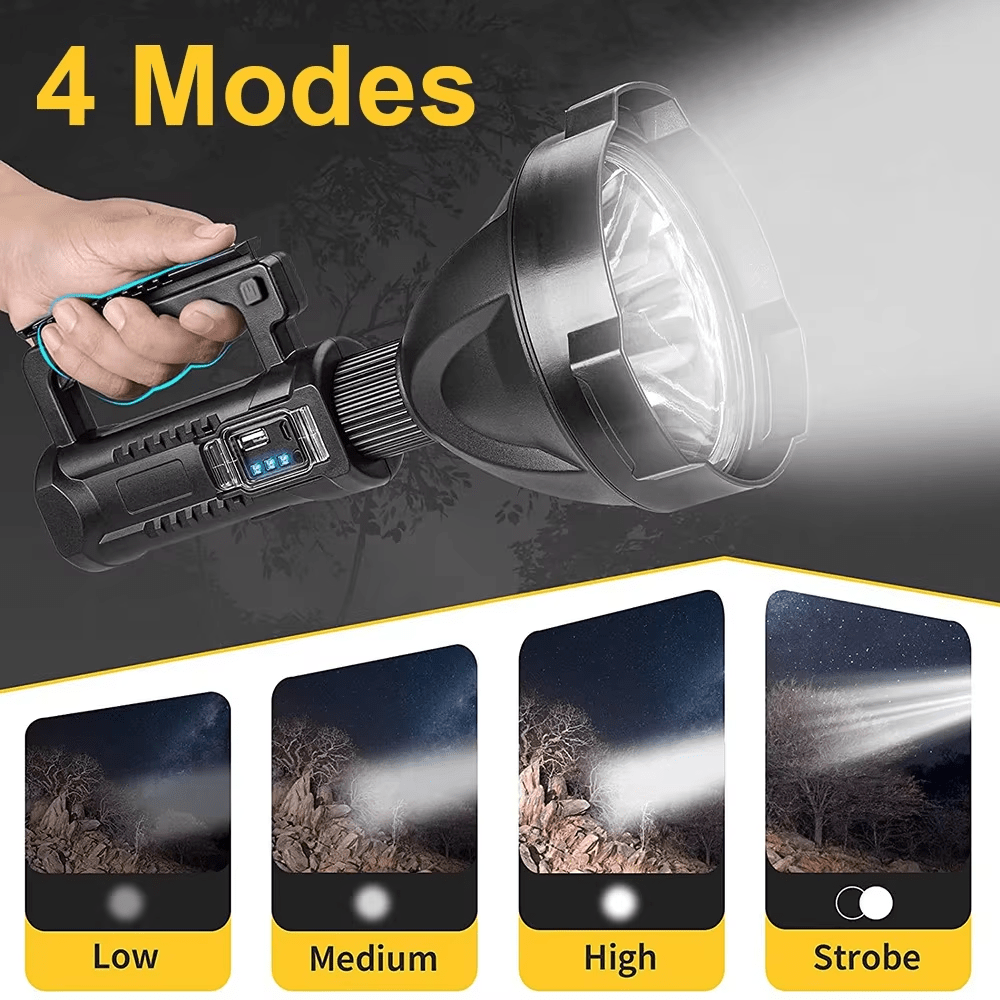 Powerful LED Flashlight Handheld Searchlight