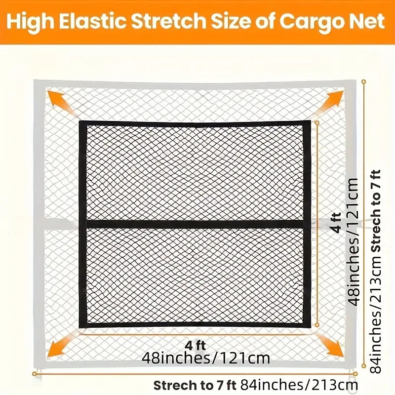 1pc Universal Fit Spandex Truck Bed Mesh