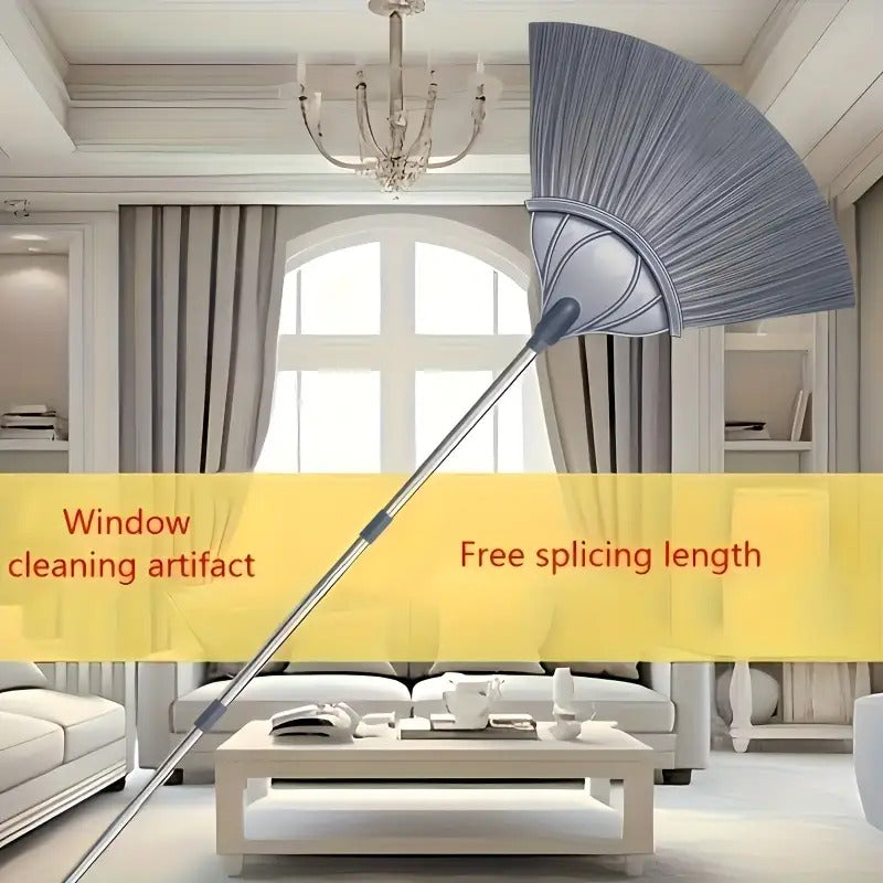 3 Sets of Wall Brooms with Telescopic Rods