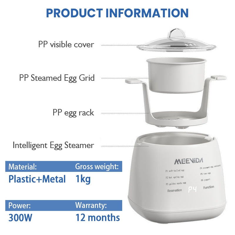 Multifunctional automatic egg boiler