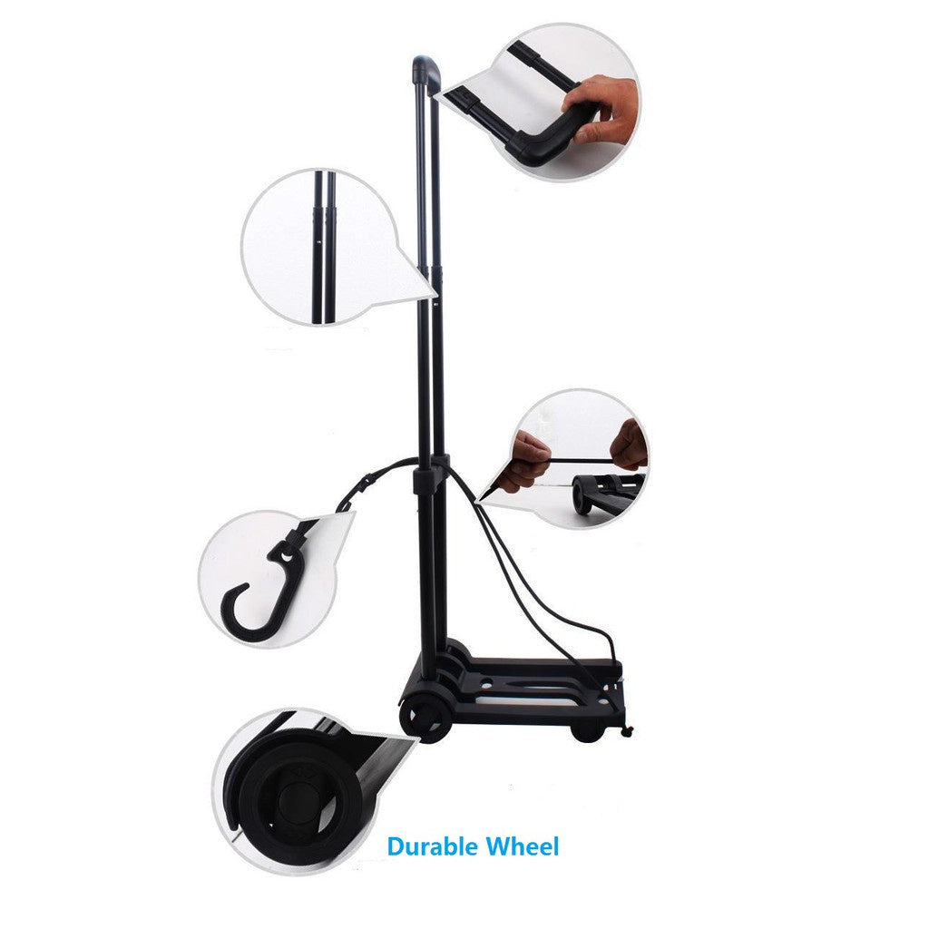 Lightweight portable luggage cart