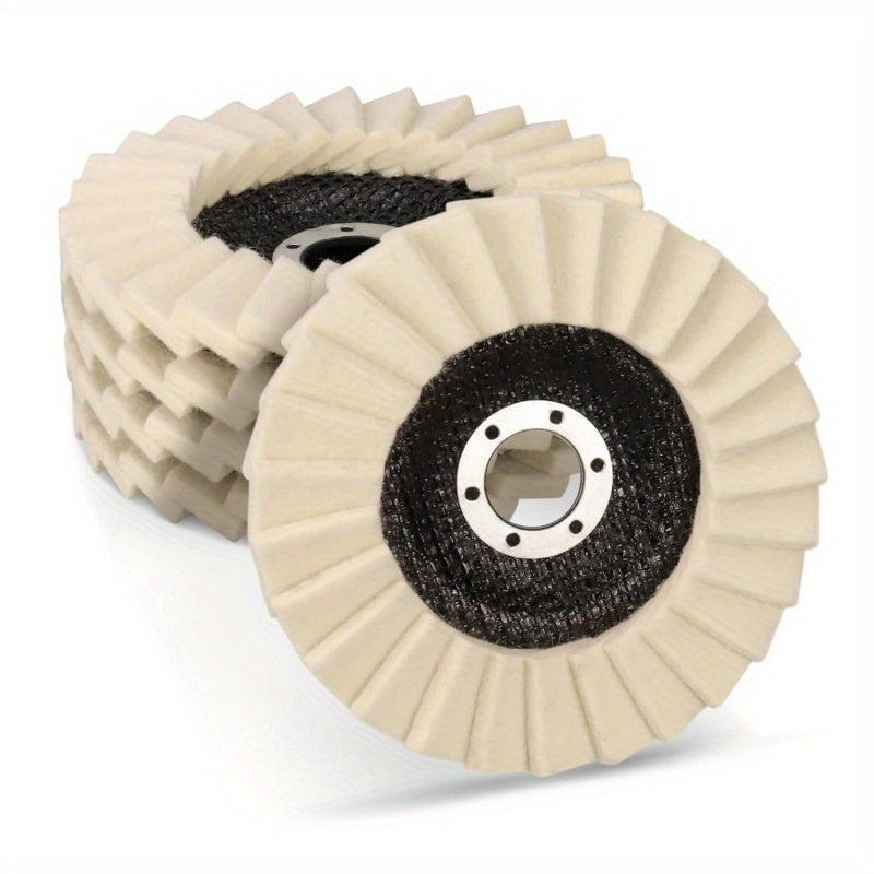 10pcs  Premium 115mm Felt Polishing Pads