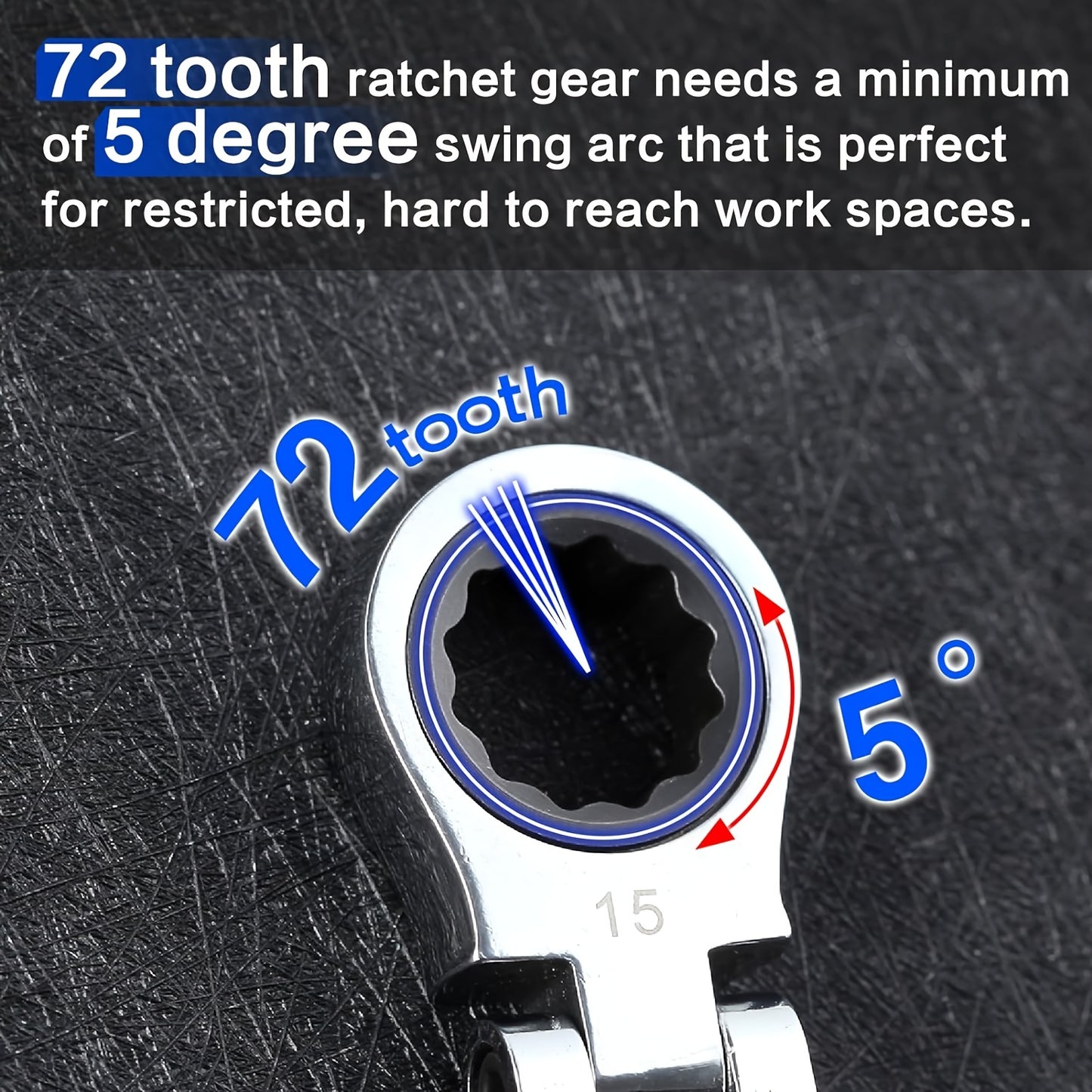 Industrial Grade 1pc Multi-functional Mini Ratchet Wrench