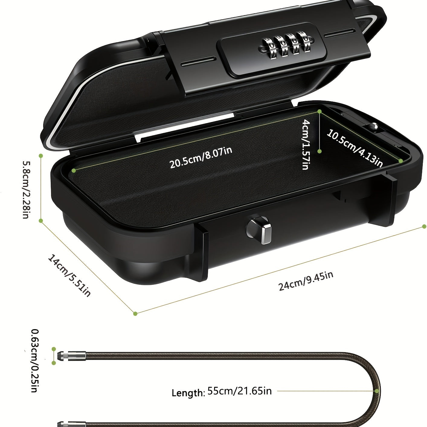 1pc Portable Beach Password Box