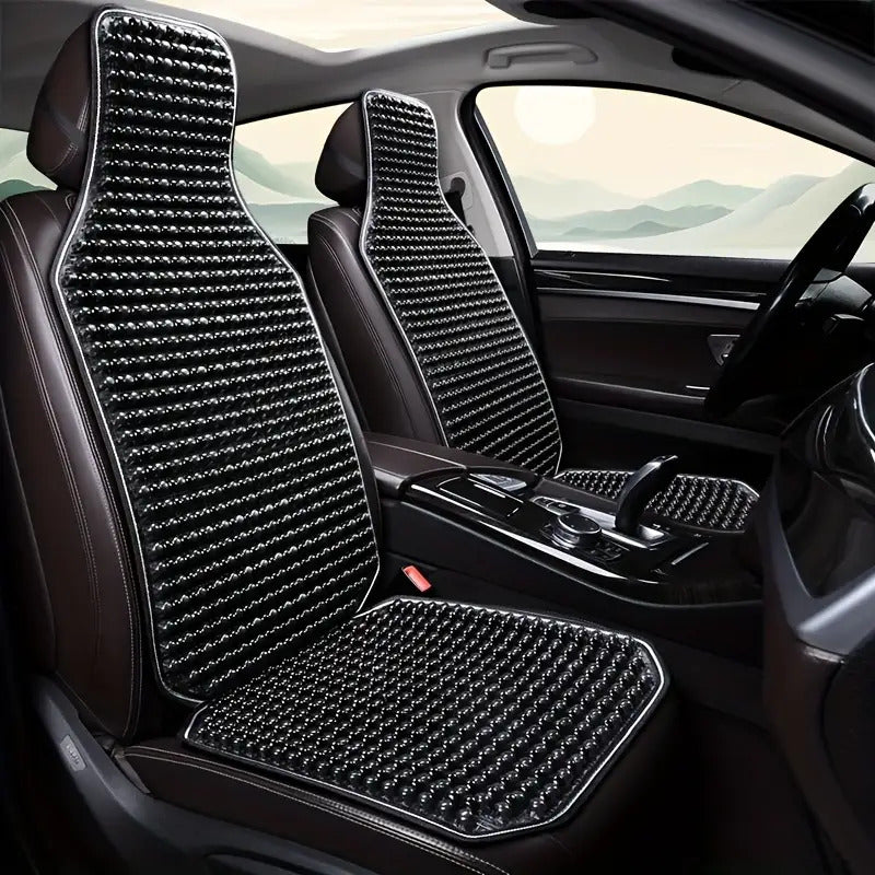 Premium Wooden Bead Seat Covers, Ventilated Cooling Pads