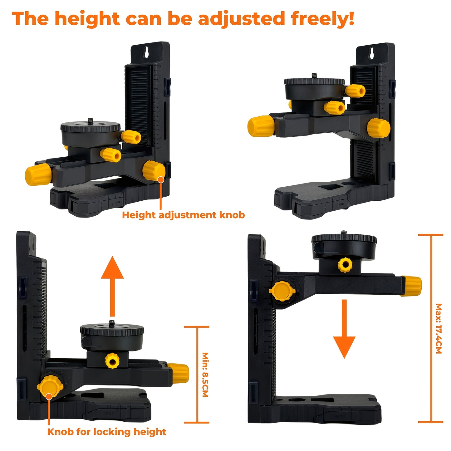 Multi-Functional L-Shaped Magnetic Level Bracket