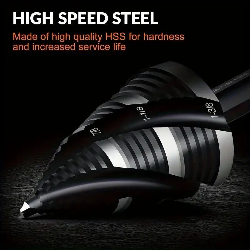 1pc Heavy-Duty Cobalt Step Drill Bit