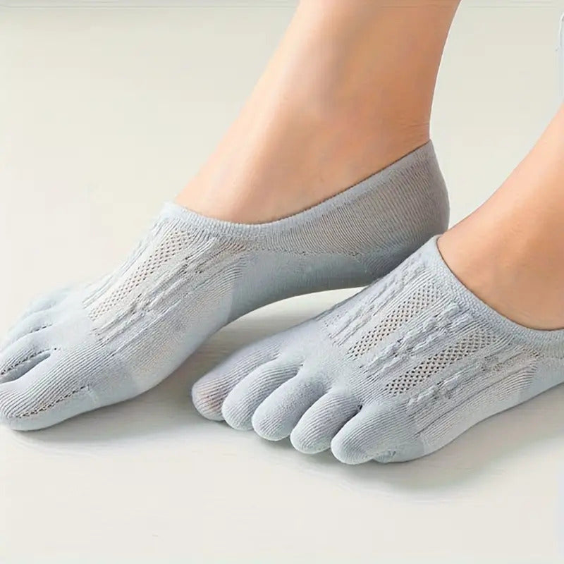 10 pairs of five finger mesh boat socks