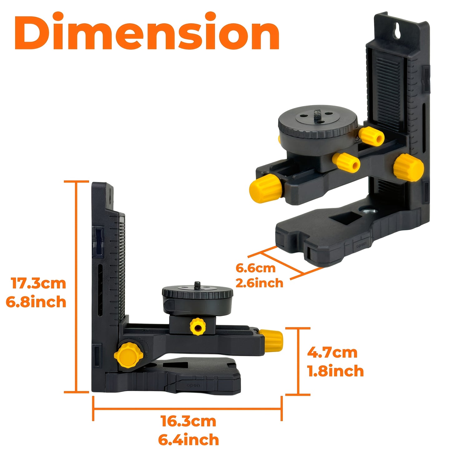 Multi-Functional L-Shaped Magnetic Level Bracket