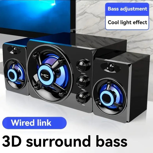 New D-208 wired speaker with USB power supply