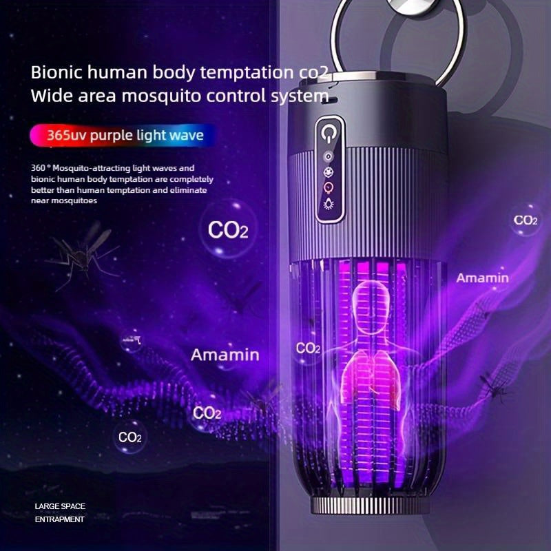 2025 New 2-in-1 Portable Rechargeable Outdoor Mosquito Killer Lamp