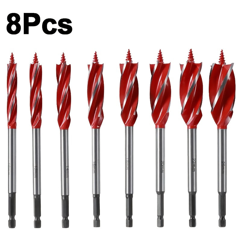 8pcs Spiral Drill Bit Set