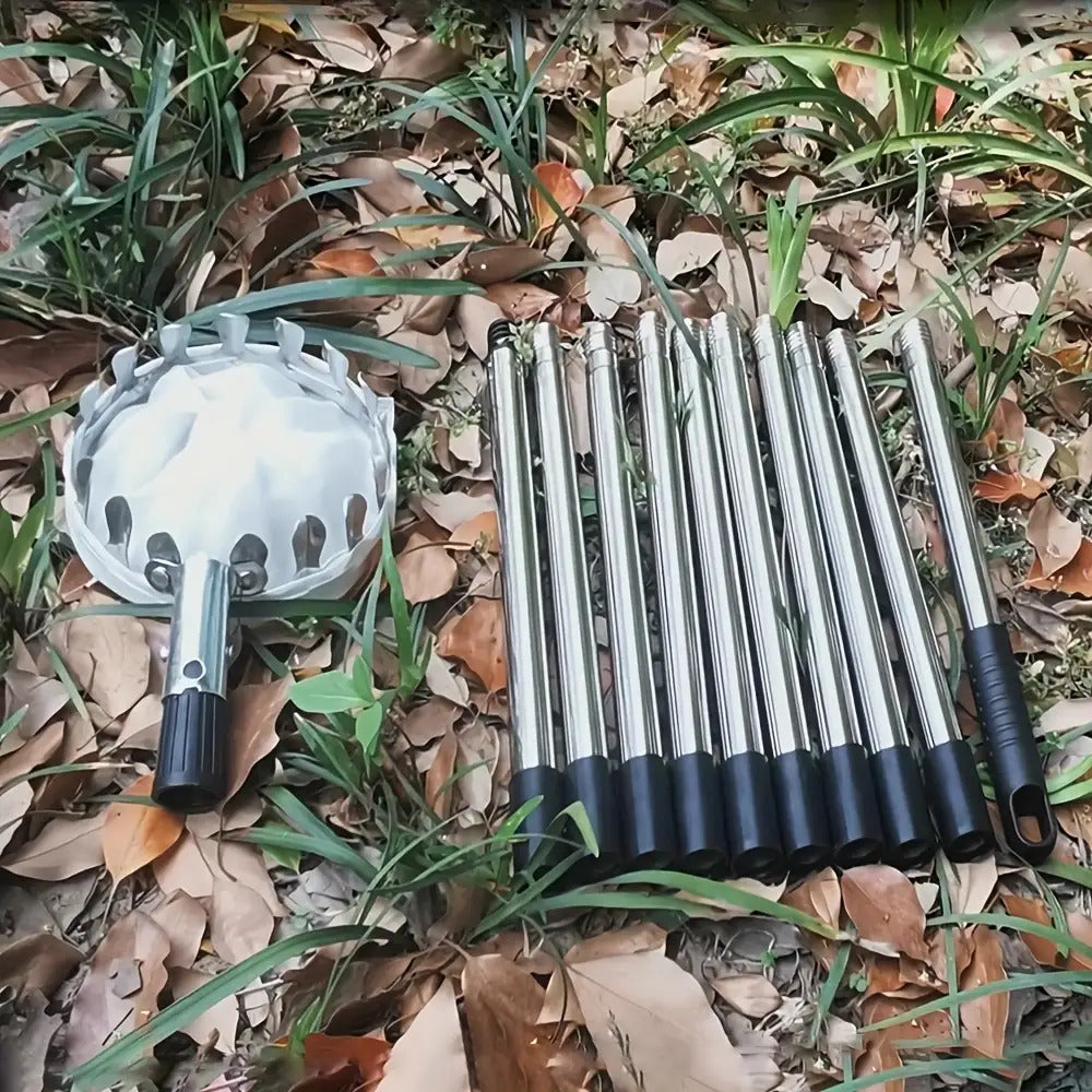 11ft Adjustable Fruit Picker Pole with Basket