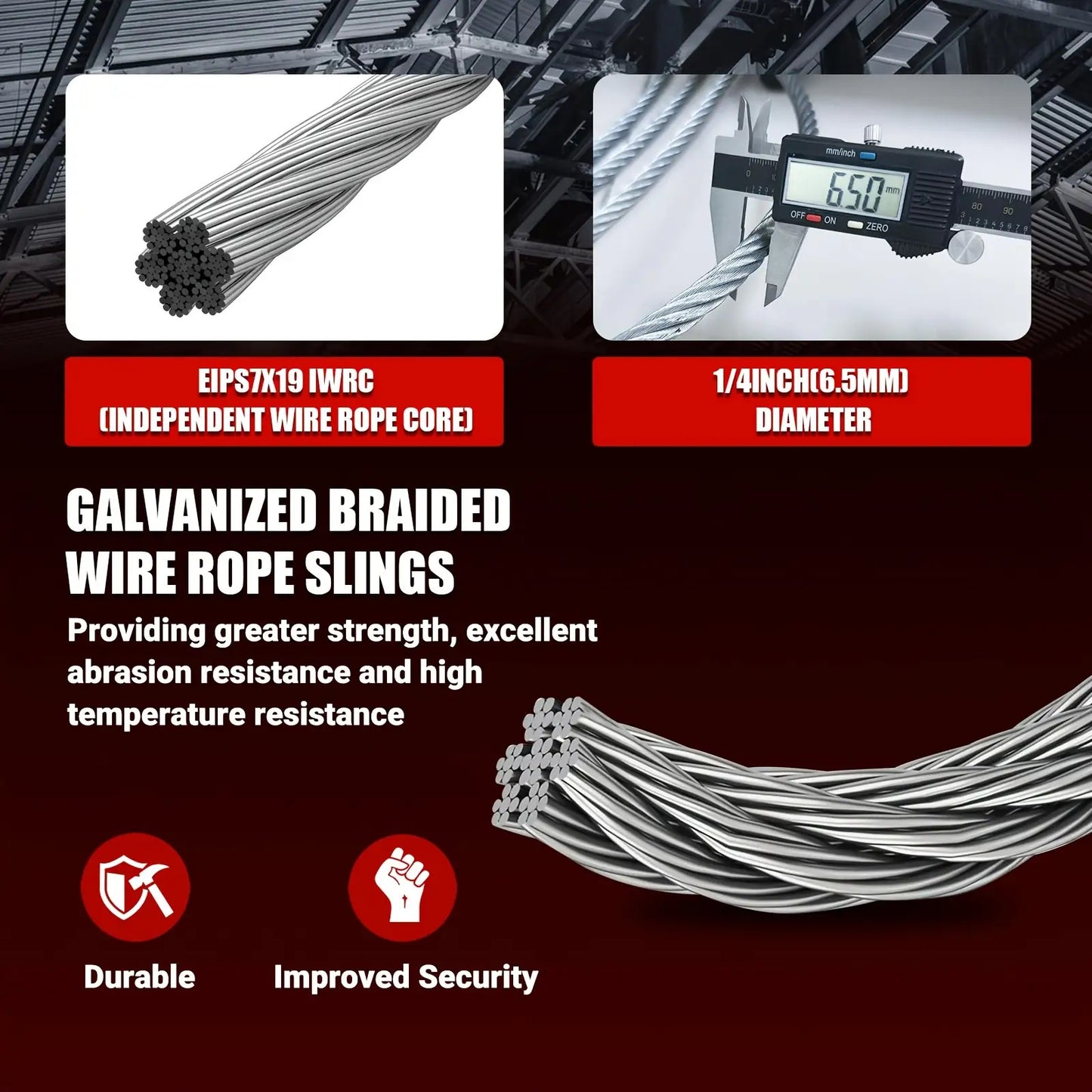 Heavy Duty Steel Wire Rope Sling