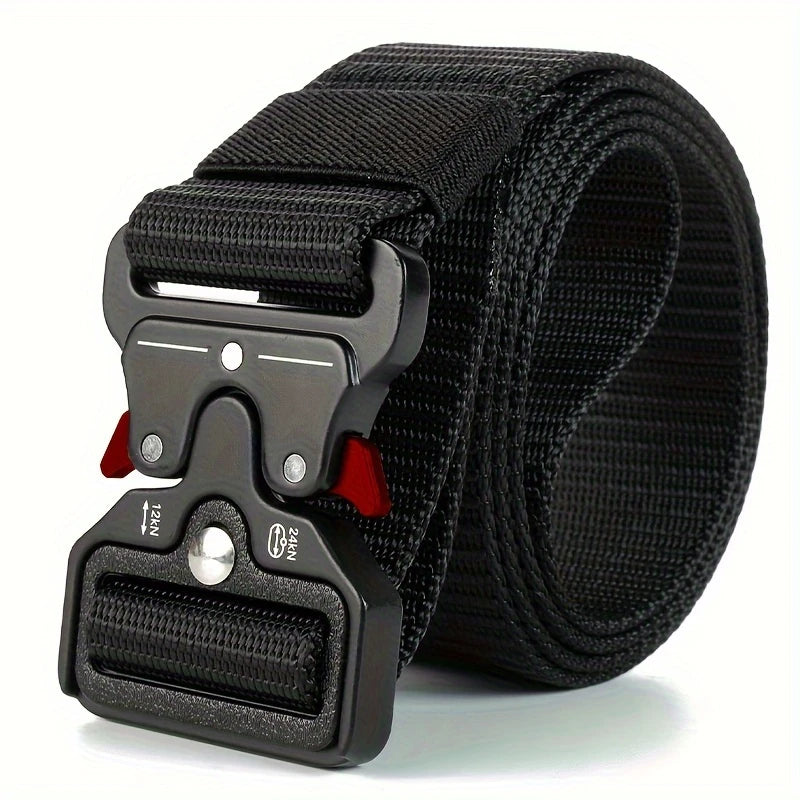 3 Pack Simple Military Enthusiast Tactical Nylon Belts for Men and Women