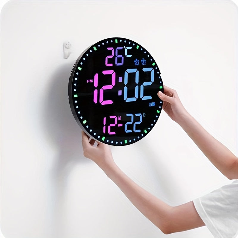 1PC Colorful Electronic Clock