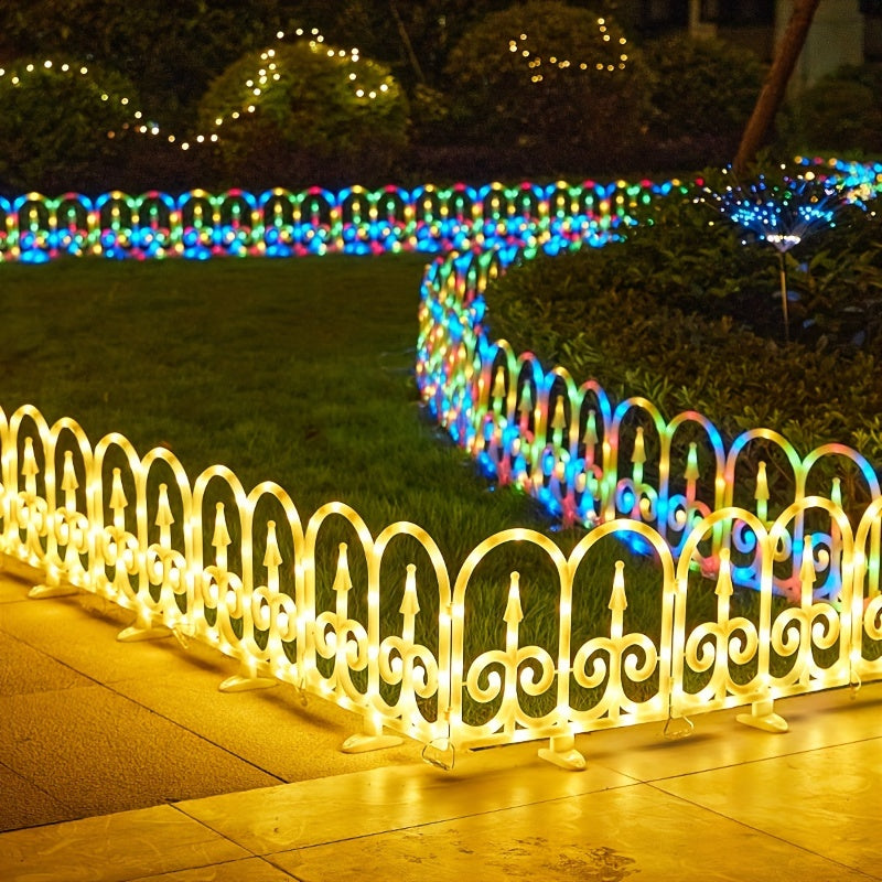 8pcs Outdoor Solar Fence Lights