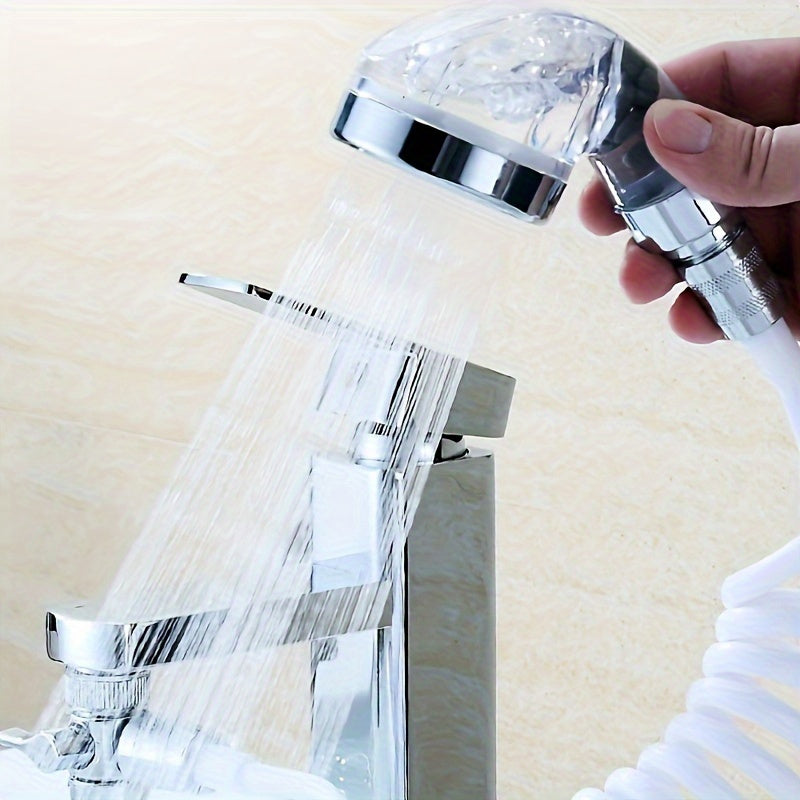 1 Set Modern Metal Handheld Shower with Hose