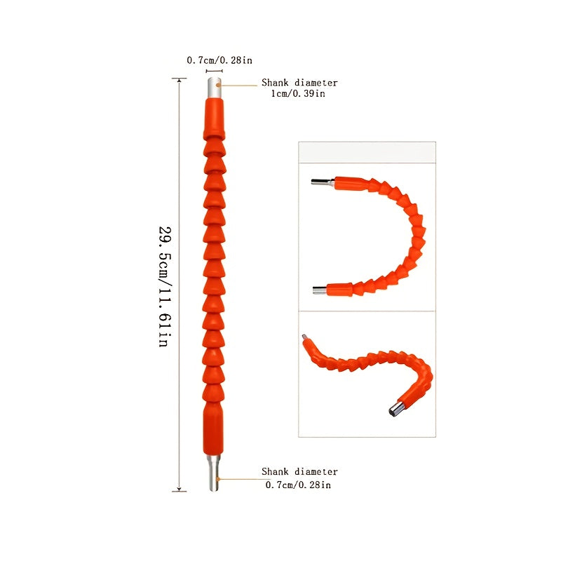 Electric Drill Universal Joint, Orange, Universal Soft Shaft
