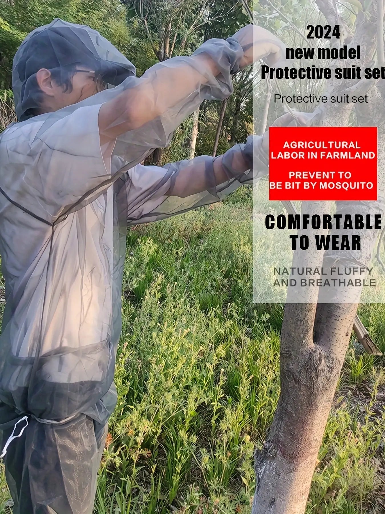 Set of Four Mesh Breathable Mosquito Suit