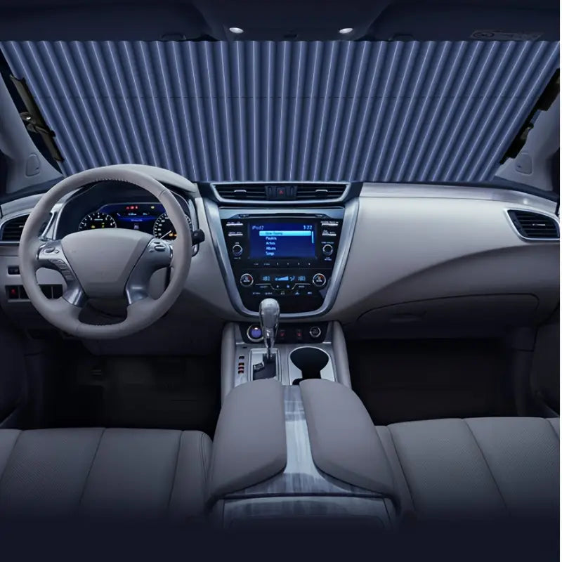 1 piece of automatic retractable windshield sunshade