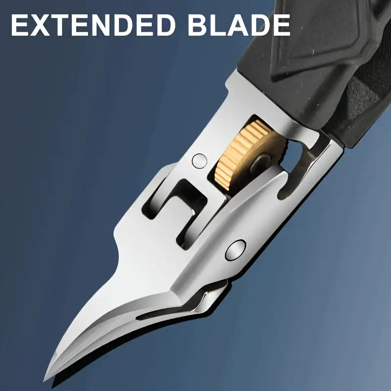 Professional Nail Clippers with Built-in Toenail Trimmer