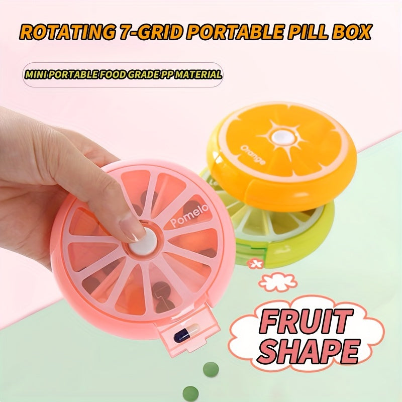 10pcs Weekly 7-Day Pill Box Round